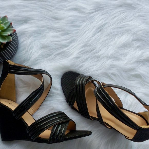 Strappy Wedge Sandals - Picture 2 of 8